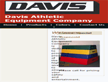 Tablet Screenshot of davisathletic.com